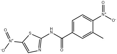 3-methyl-4-nitro-N-(5-nitro-1,3-thiazol-2-yl)benzamide Struktur