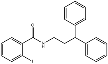 N-(3,3-diphenylpropyl)-2-iodobenzamide Struktur