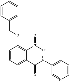 2-nitro-3-phenylmethoxy-N-pyridin-3-ylbenzamide Struktur