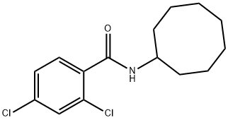 2,4-dichloro-N-cyclooctylbenzamide Struktur