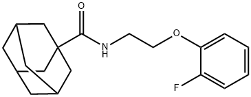 N-[2-(2-fluorophenoxy)ethyl]adamantane-1-carboxamide Struktur