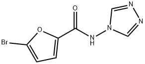 5-bromo-N-(1,2,4-triazol-4-yl)furan-2-carboxamide Struktur