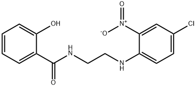 N-[2-(4-chloro-2-nitroanilino)ethyl]-2-hydroxybenzamide Struktur