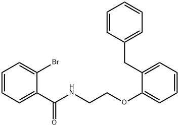 N-[2-(2-benzylphenoxy)ethyl]-2-bromobenzamide Struktur