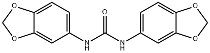 1,3-bis(1,3-benzodioxol-5-yl)urea Struktur