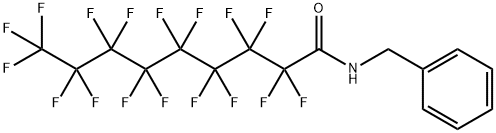 N-benzyl-2,2,3,3,4,4,5,5,6,6,7,7,8,8,9,9,9-heptadecafluorononanamide Struktur