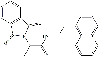 2-(1,3-dioxoisoindol-2-yl)-N-(2-naphthalen-1-ylethyl)propanamide Struktur