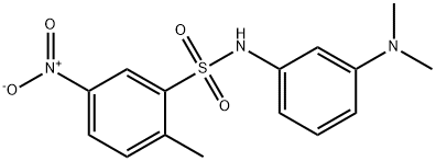 N-[3-(dimethylamino)phenyl]-2-methyl-5-nitrobenzenesulfonamide Struktur