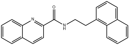 N-(2-naphthalen-1-ylethyl)quinoline-2-carboxamide Struktur