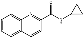 N-cyclopropylquinoline-2-carboxamide Struktur