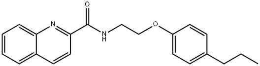 N-[2-(4-propylphenoxy)ethyl]quinoline-2-carboxamide Struktur