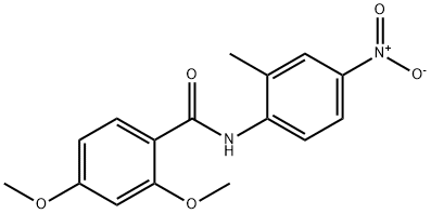 2,4-dimethoxy-N-(2-methyl-4-nitrophenyl)benzamide Struktur