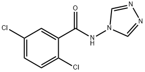 2,5-dichloro-N-(1,2,4-triazol-4-yl)benzamide Struktur