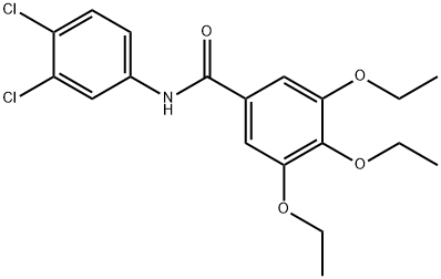 N-(3,4-dichlorophenyl)-3,4,5-triethoxybenzamide Struktur