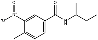 N-butan-2-yl-4-methyl-3-nitrobenzamide Struktur