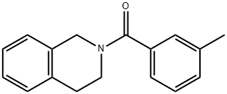 3,4-dihydro-1H-isoquinolin-2-yl-(3-methylphenyl)methanone Struktur