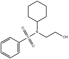 N-cyclohexyl-N-(2-hydroxyethyl)benzenesulfonamide Struktur