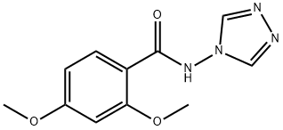 2,4-dimethoxy-N-(1,2,4-triazol-4-yl)benzamide Struktur