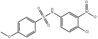 N-(4-chloro-3-nitrophenyl)-4-methoxybenzenesulfonamide Struktur