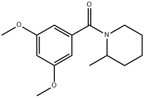 (3,5-dimethoxyphenyl)-(2-methylpiperidin-1-yl)methanone Struktur