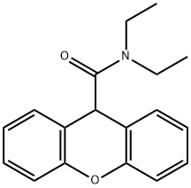 N,N-diethyl-9H-xanthene-9-carboxamide Struktur