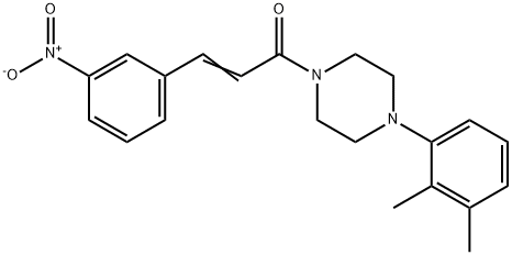 (E)-1-[4-(2,3-dimethylphenyl)piperazin-1-yl]-3-(3-nitrophenyl)prop-2-en-1-one Struktur