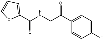 N-[2-(4-fluorophenyl)-2-oxoethyl]furan-2-carboxamide Struktur