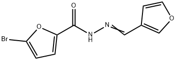 5-bromo-N-[(E)-furan-3-ylmethylideneamino]furan-2-carboxamide Struktur