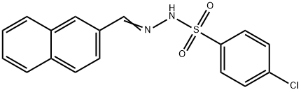 4-chloro-N-[(E)-naphthalen-2-ylmethylideneamino]benzenesulfonamide Struktur