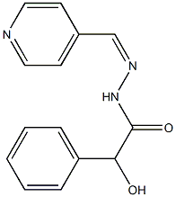 2-hydroxy-2-phenyl-N-[(Z)-pyridin-4-ylmethylideneamino]acetamide Struktur