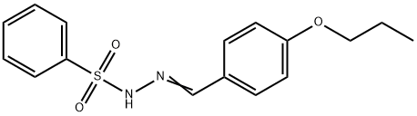 N-[(E)-(4-propoxyphenyl)methylideneamino]benzenesulfonamide Struktur