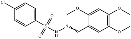 4-chloro-N-[(E)-(2,4,5-trimethoxyphenyl)methylideneamino]benzenesulfonamide Struktur