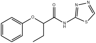 2-phenoxy-N-(1,3,4-thiadiazol-2-yl)butanamide Struktur