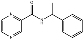 N-(1-phenylethyl)pyrazine-2-carboxamide Struktur