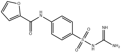 N-[4-(diaminomethylideneamino)sulfonylphenyl]furan-2-carboxamide Struktur