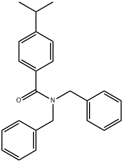 N,N-dibenzyl-4-propan-2-ylbenzamide Struktur