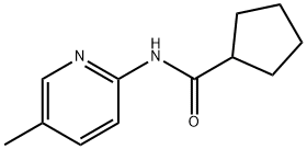 N-(5-methylpyridin-2-yl)cyclopentanecarboxamide Struktur