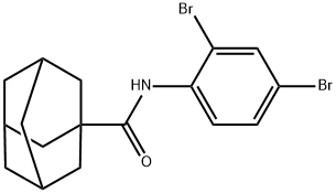 N-(2,4-dibromophenyl)adamantane-1-carboxamide Struktur