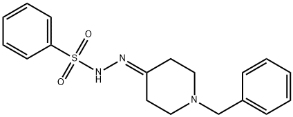 N-[(1-benzylpiperidin-4-ylidene)amino]benzenesulfonamide Struktur