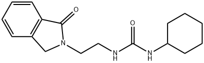 1-cyclohexyl-3-[2-(3-oxo-1H-isoindol-2-yl)ethyl]urea Struktur