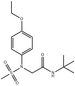 N-tert-butyl-2-(4-ethoxy-N-methylsulfonylanilino)acetamide Struktur