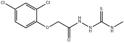 1-[[2-(2,4-dichlorophenoxy)acetyl]amino]-3-methylthiourea Struktur