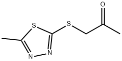 1-[(5-methyl-1,3,4-thiadiazol-2-yl)sulfanyl]propan-2-one Struktur