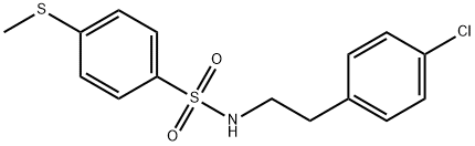 N-[2-(4-chlorophenyl)ethyl]-4-methylsulfanylbenzenesulfonamide Struktur