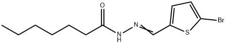 N-[(E)-(5-bromothiophen-2-yl)methylideneamino]heptanamide Struktur