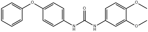 1-(3,4-dimethoxyphenyl)-3-(4-phenoxyphenyl)urea Struktur