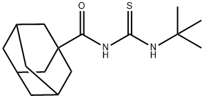 N-(tert-butylcarbamothioyl)adamantane-1-carboxamide Struktur