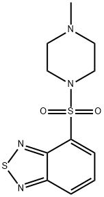 4-(4-methylpiperazin-1-yl)sulfonyl-2,1,3-benzothiadiazole Struktur