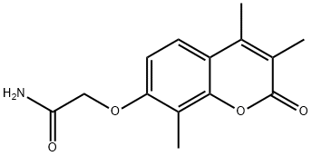 2-(3,4,8-trimethyl-2-oxochromen-7-yl)oxyacetamide Struktur