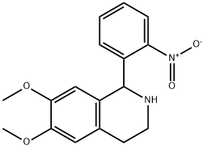 6,7-dimethoxy-1-(2-nitrophenyl)-1,2,3,4-tetrahydroisoquinoline Struktur